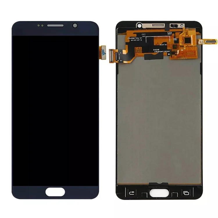 Nam Samsung Galaxy Nota V LCD Oled Display Screen Digitizer Conventus cum frame