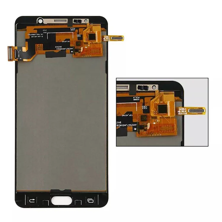 Nam Samsung Galaxy Nota V LCD Oled Display Screen Digitizer Conventus cum frame