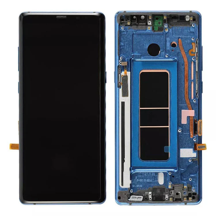 Nam Samsung Galaxy Nota VIII LCD Oled Display Screen Digitizer Conventus cum frame