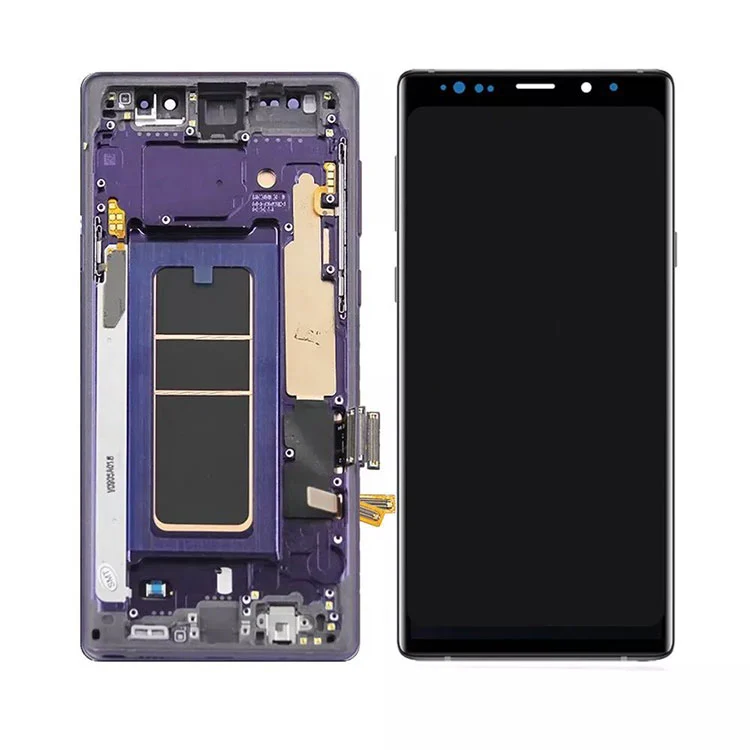 Nam Samsung Galaxy Nota IX LCD Oled Display Screen Digitizer Conventus cum frame
