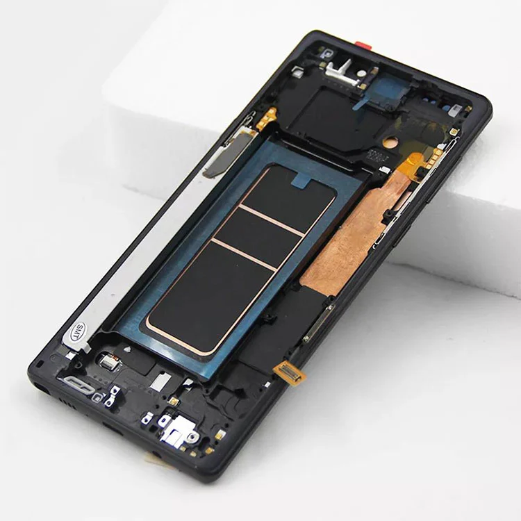Nam Samsung Galaxy Nota IX LCD Oled Display Screen Digitizer Conventus cum frame