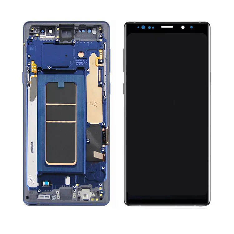 Nam Samsung Galaxy Nota IX LCD Oled Display Screen Digitizer Conventus cum frame