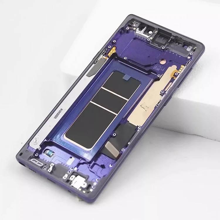 Nam Samsung Galaxy Nota IX LCD Oled Display Screen Digitizer Conventus cum frame