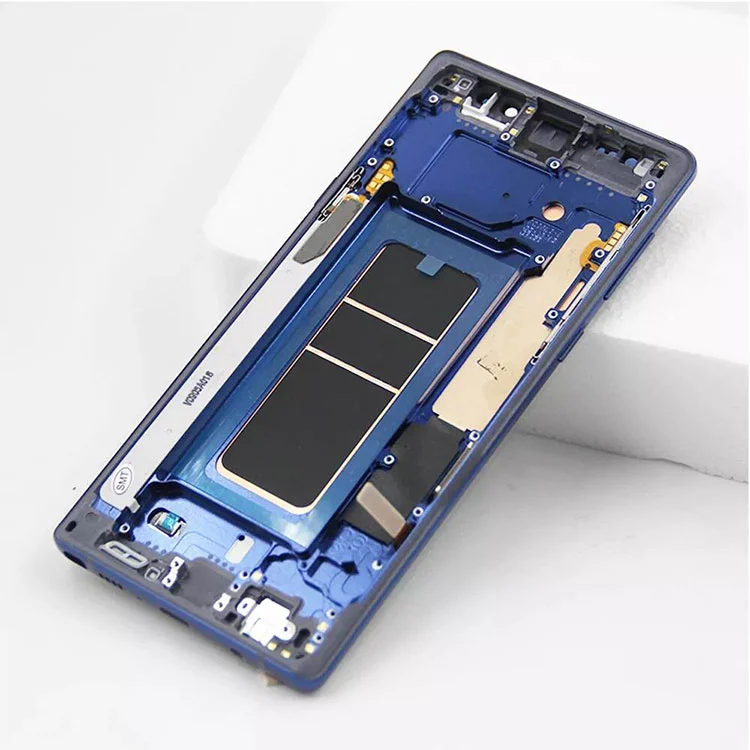 Nam Samsung Galaxy Nota IX LCD Oled Display Screen Digitizer Conventus cum frame